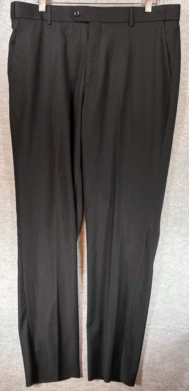 Alain Dupetit Black Birdseye Dress Pants‎ Size 36W